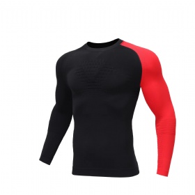 Biomimetic compression suit Autumn and winter outdoor sports ski unidirectional moisture conduction riding night running pace dry clothes tights